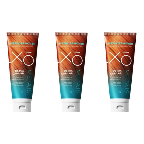 Kit 3 Detox Capilar Xô Metais 45g | 22 Cosméticos